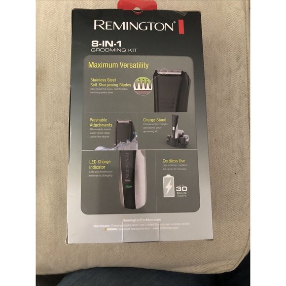 Remington 8-In-1 Grooming Kit Rechargeable Cordless 20 Length & Style Settings - Picture 7 of 8